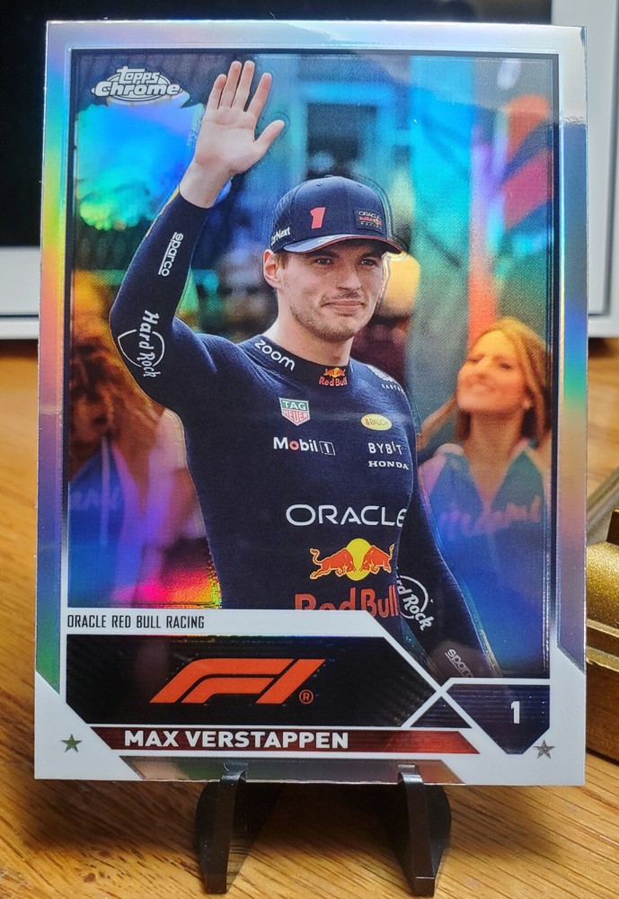 2023 Topps Chrome Formula 1 Max Verstappen Refractor #3 ORACLE RED BULL
