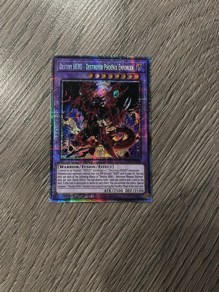 YuGiOh Destiny Hero Destroyer Phoenix Enforcer POTE-EN001 Starlight Rare Card
