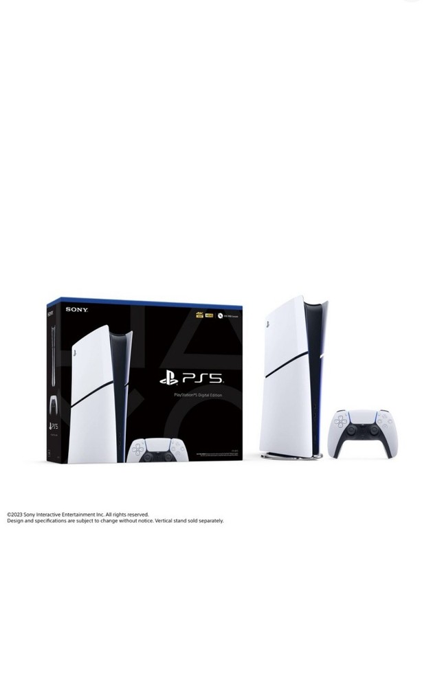 Sony PS5 Slim Digital Edition 1TB Video Game Console - White