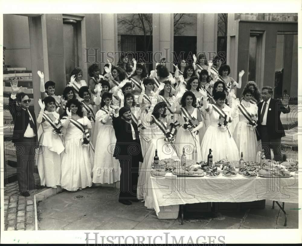 1987 Press Photo Participants during St. Joseph's Day - noc32605