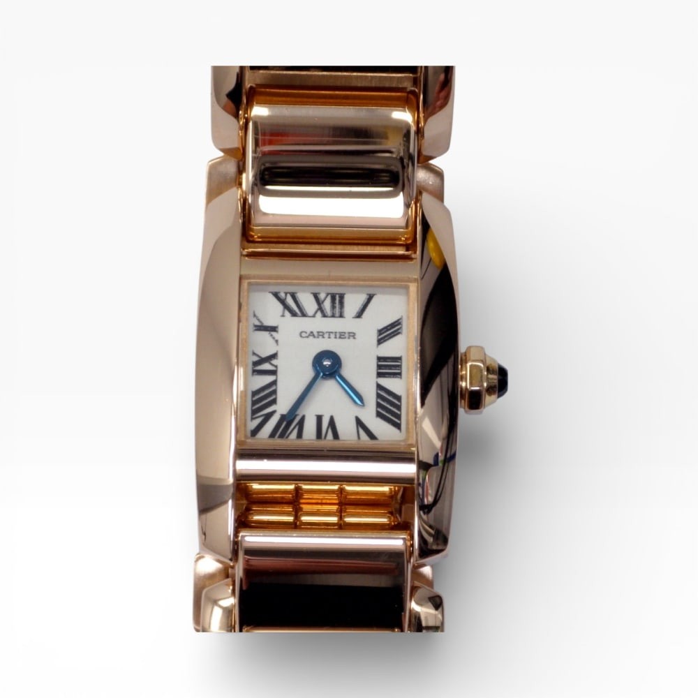 W/Papers Cartier Tankissime Ladies 19 x 24 mm 18K Rose Gold Quartz Watch 2829