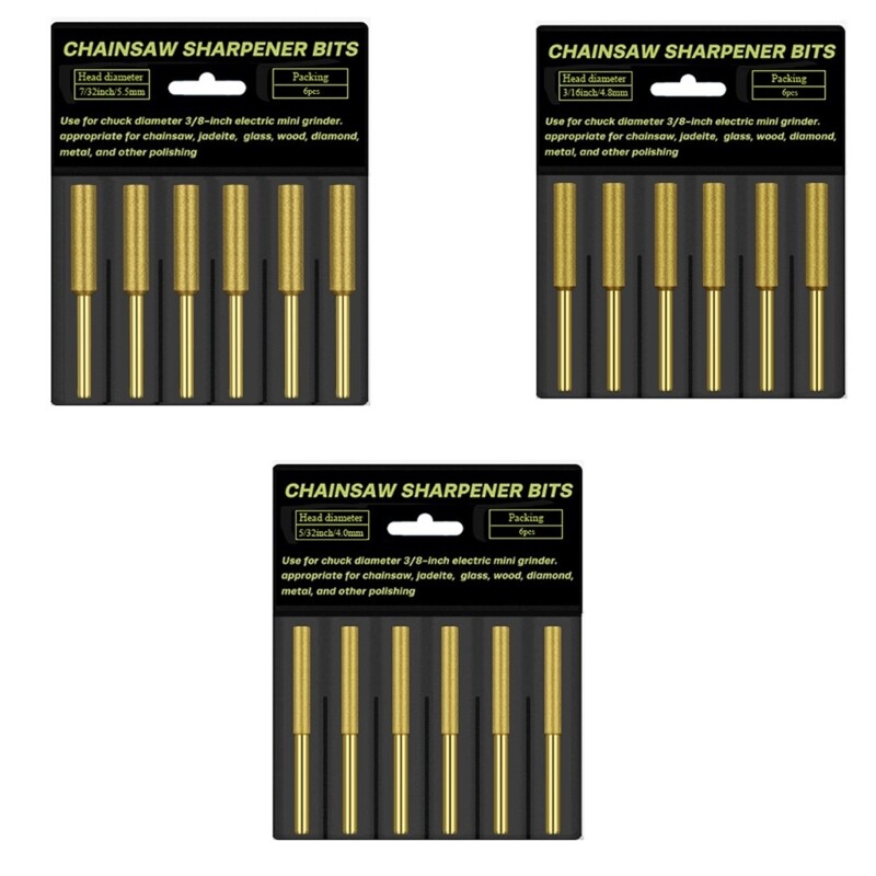 Titanium Plated Diamond Chainsaw Sharpening Stones Polishing Grinding Tool