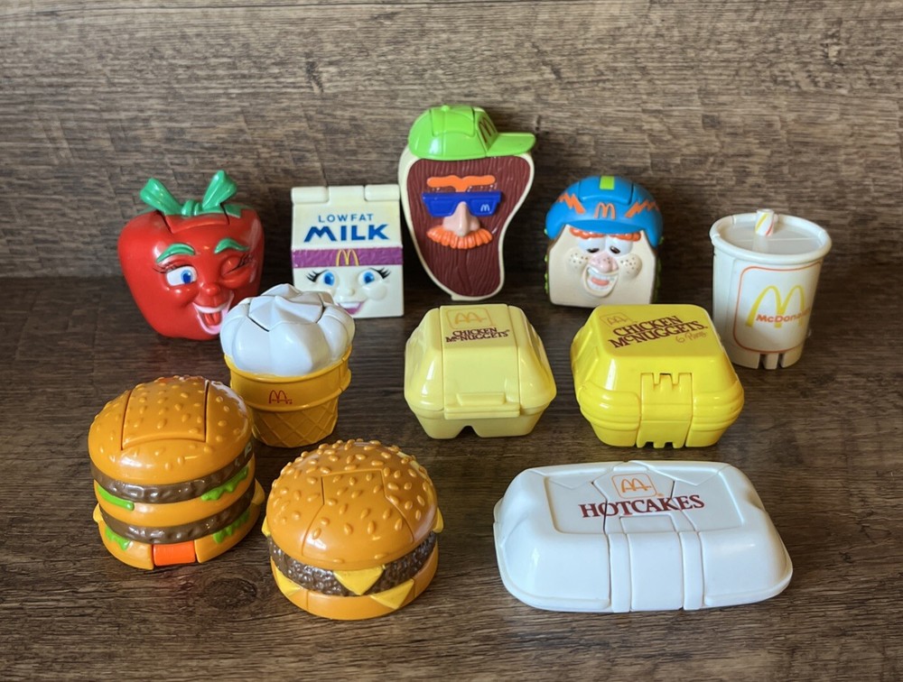 VTG McDonalds Changeables Transforming Food Lot Of 11 Collectible Ships Fast