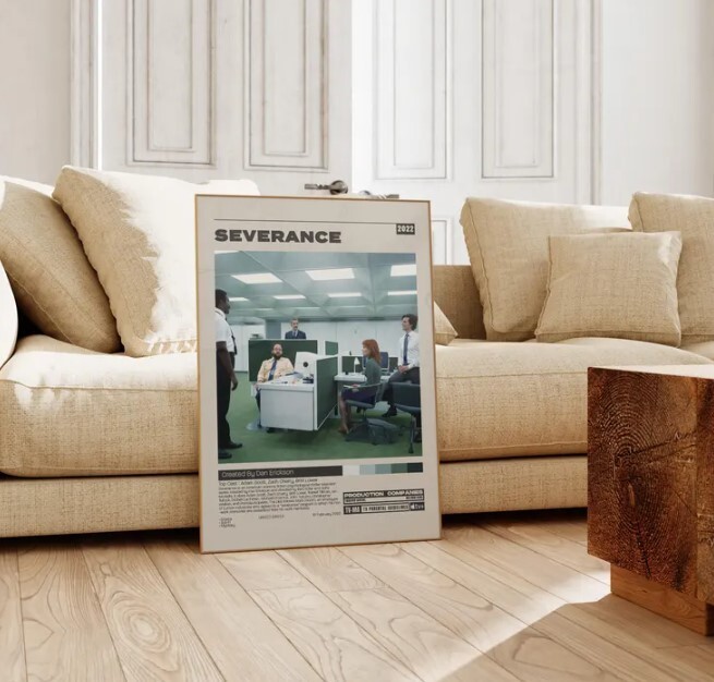 Severance TV Series Poster by Dan Erickson in Minimalist Style