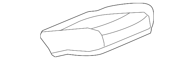 Genuine GM Choccachino Rear Seat Cushion Cover 23486066