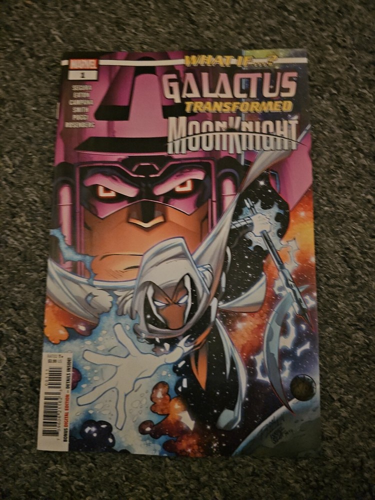 Galactus Transforms Moon Knight #1 Lim Main Cvr Marvel 2025 NM