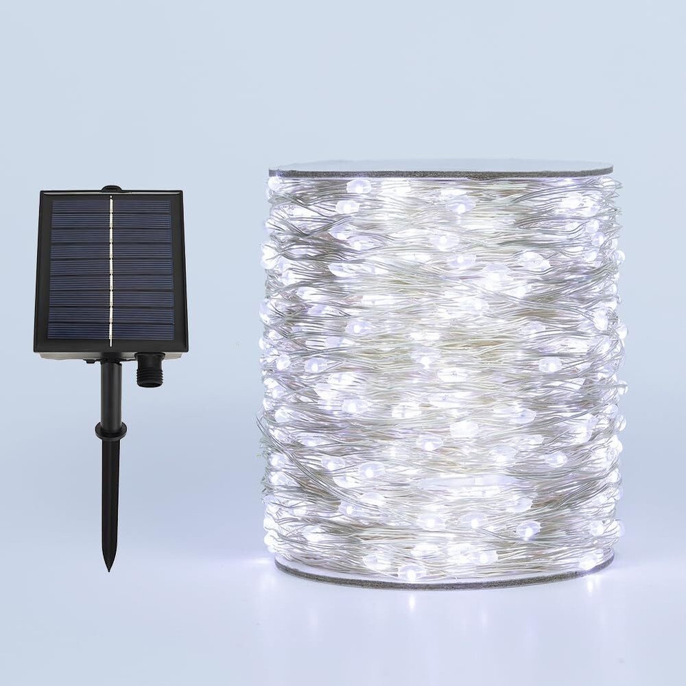 Solar String Lights Outdoor,200FT 600 LEDs Solar Fairy Lights,Waterproof Sola...