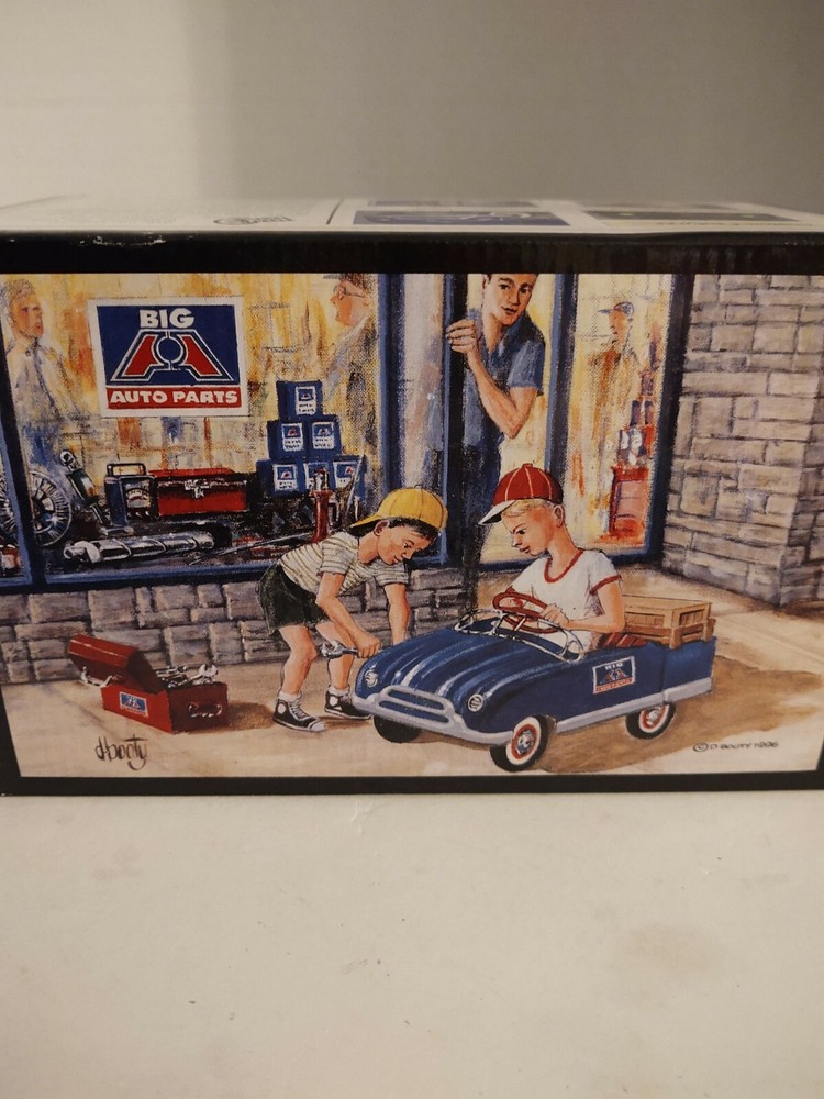 Display Cast Pedal Car Stake Truck Bank Collectible fun by Big A Auto Parts COA