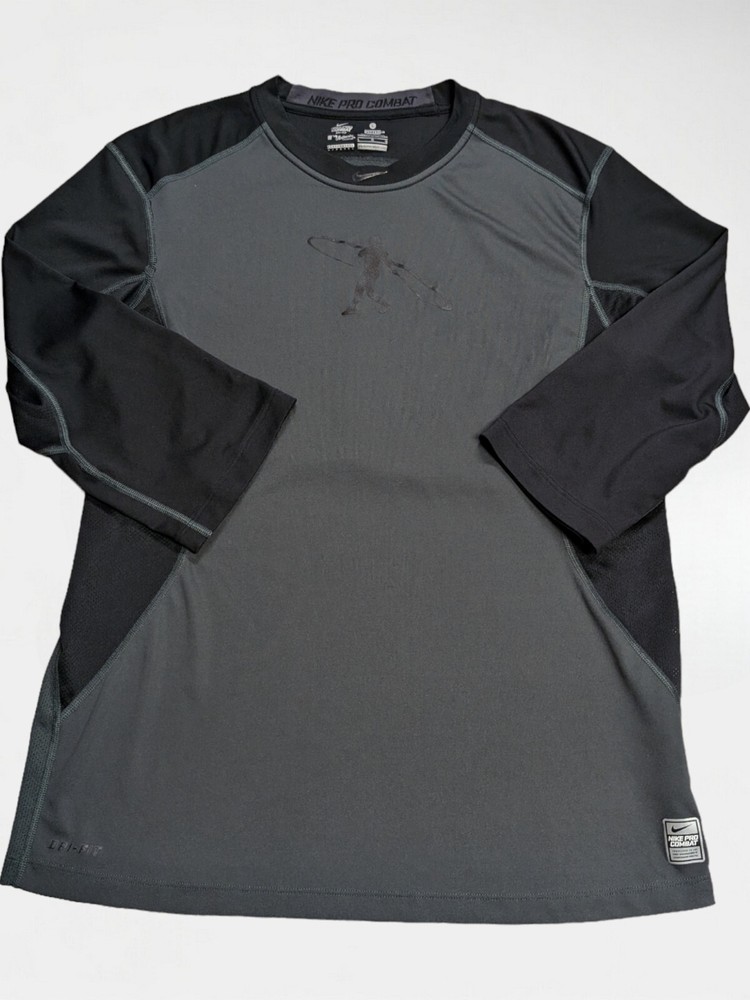 Nike Pro Combat Compression Shirt Mens Large Performance Fitted Short Sleeve