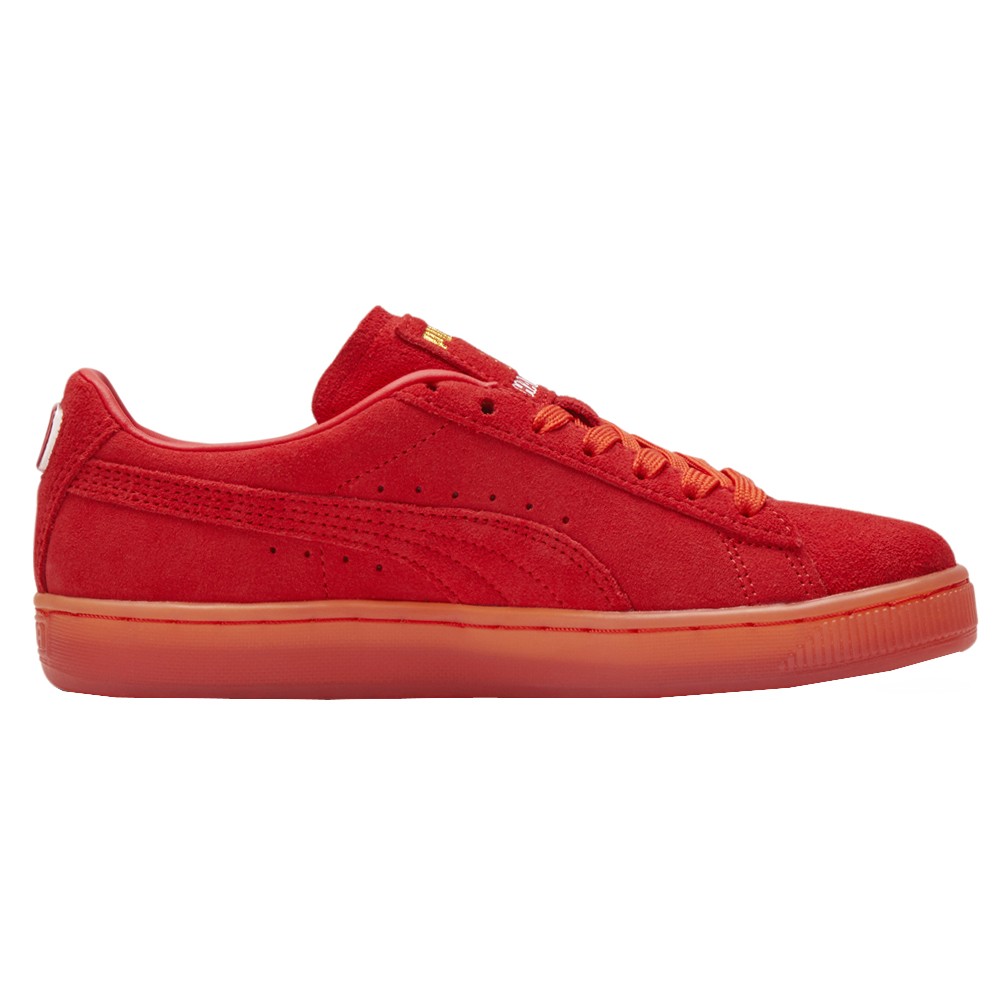 PUMA Suede Lace Up  Youth Boys Red Sneakers Casual Shoes 382854-01