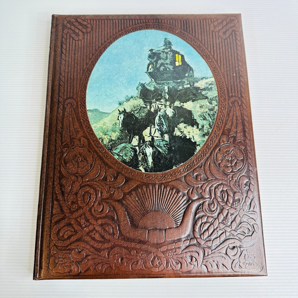 The Expressmen The Old West by Time Life Books - Vintage Leather Look Western