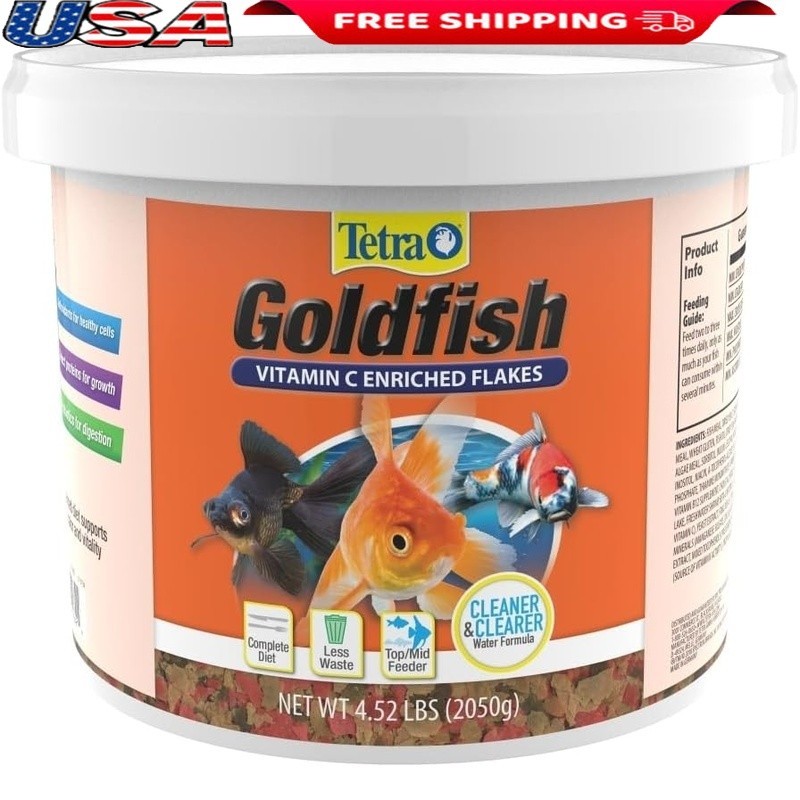 Goldfish Flake Food ProCare Formula Color Enhancing Daily Nutrition Clean Water