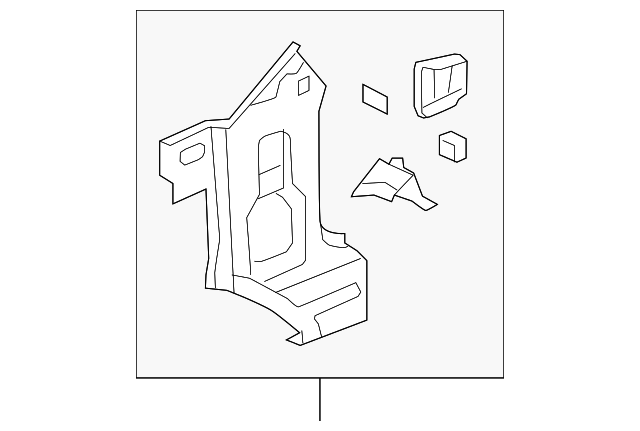 Genuine GM Lower Inner Hinge Pillar Panel Passenger Side 22867323