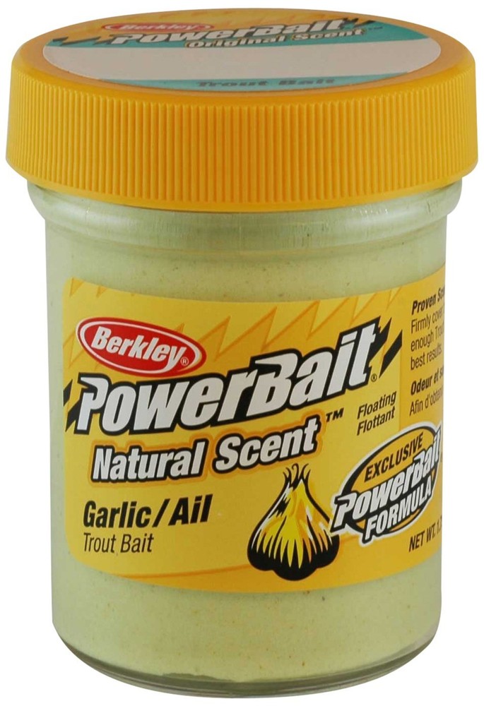 Berkley PowerBait Rainbow Garlic Scent Fishing Bait 1.8 oz Jar
