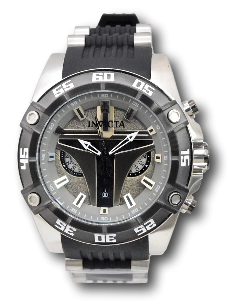 Invicta Men's 52mm Limited Edition Mandalorian Chrono Watch 34990 Rare Collectible