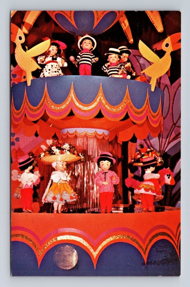 Vintage Orlando FL Walt Disney World Its a Small World Ride Postcard