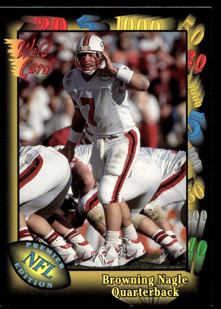 1991 Wild Card Browning Nagle Rookie New York Jets #44