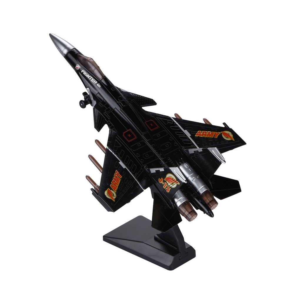 Fighter J15 Jet Aviation Aircraft Alloy Model Pull back  Lights & Sounds 1/100 n