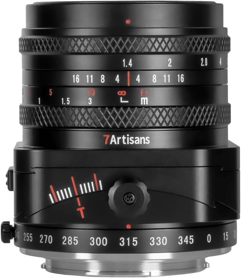7Artisans 50mm F1.4 Tilt-Shift Manual Lens for Micro Four Thirds Cameras