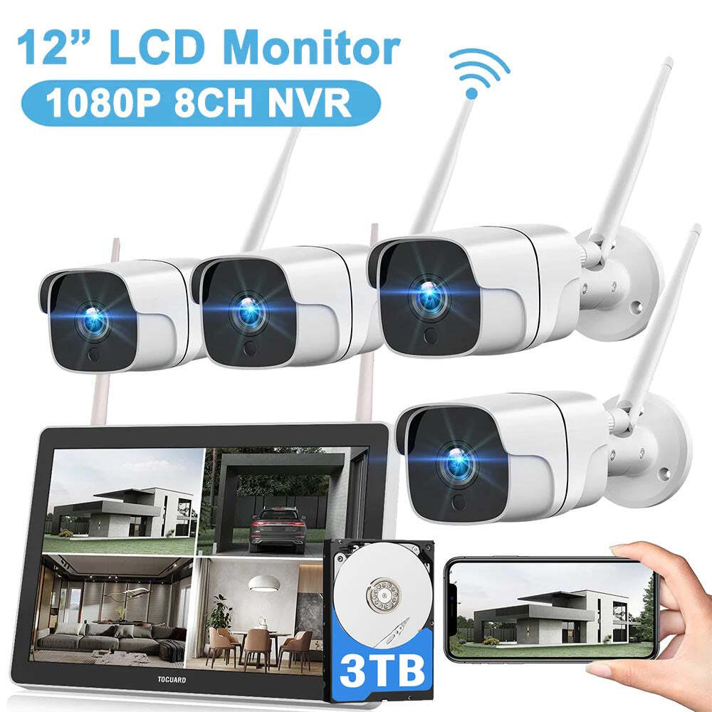 8CH 2MP Home Wireless Security Camera System 12