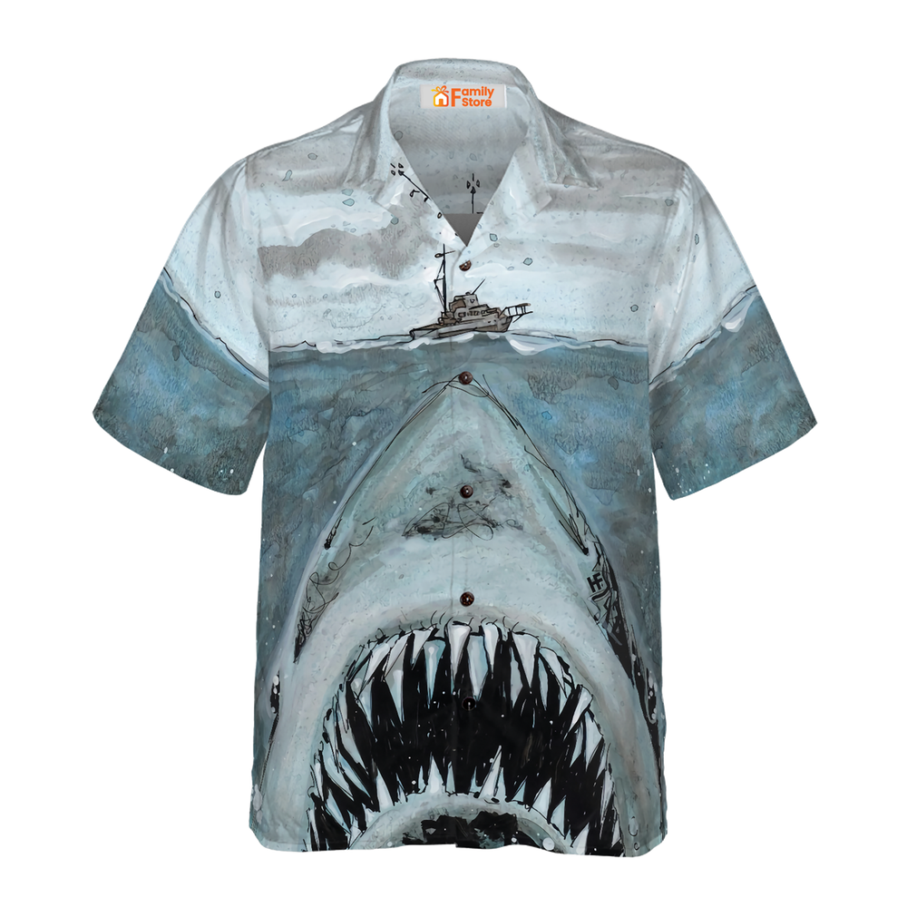 Shark Mouth 02 Hawaiian Shirt