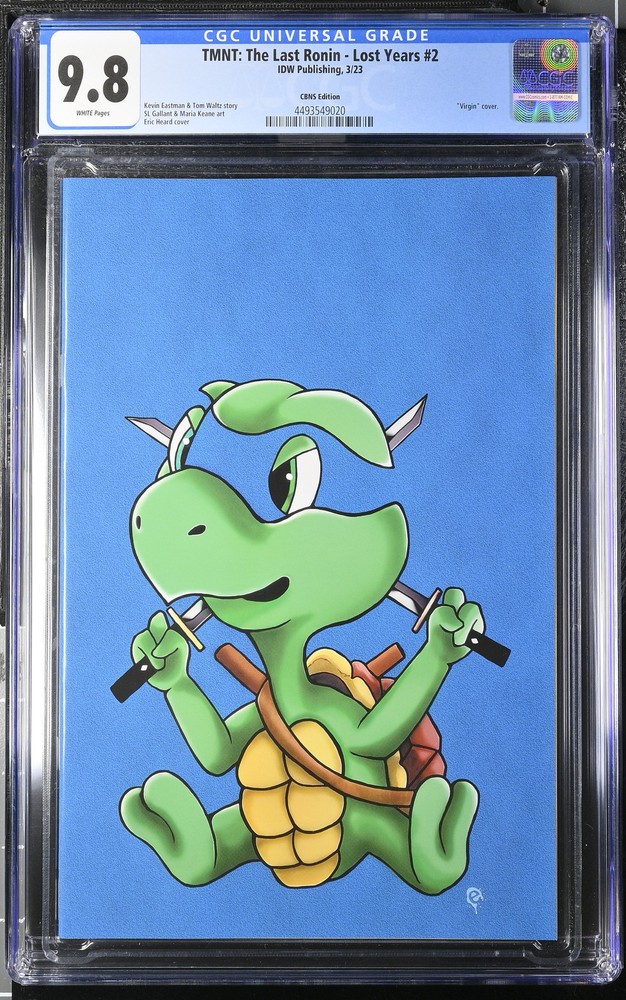 TMNT Last Ronin Lost Years 2 CGC 9.8 Negative Space Variant with Certificate of Authenticity