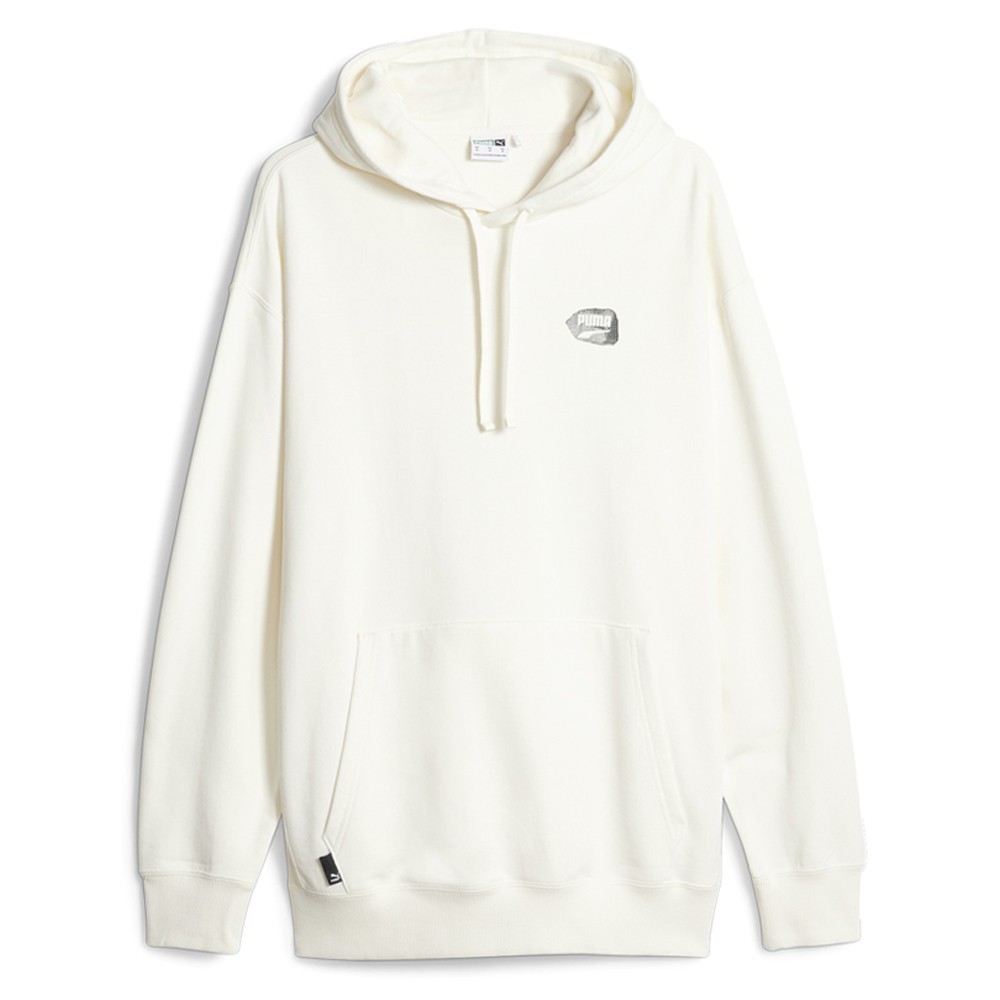 PUMA Downtown Graphic Pullover Hoodie Mens White Casual Outerwear 62127765