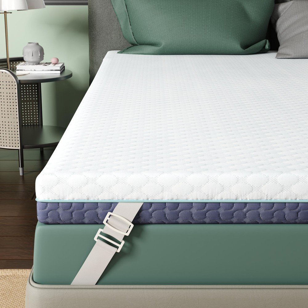 3 Inch Firm Twin XL Mattress Topper for College Dorm, Memory Foam Bed Topper ...