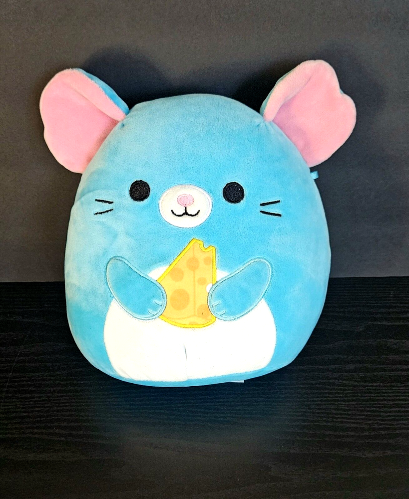 Squishmallow Squaz Blue Mouse With Cheese 8” Plush