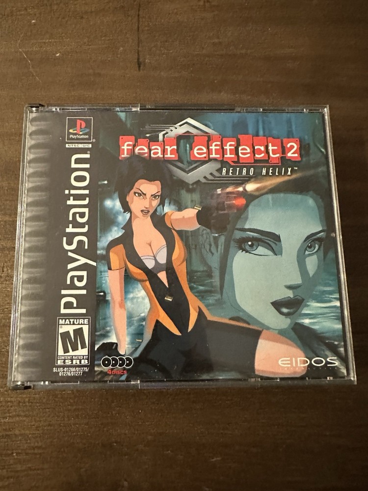 Fear Effect 2: Retro Helix (Sony PlayStation 1, 2001) PS1 Black Label CIB Tested