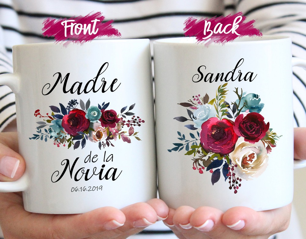 Madre De La Novia Gift Mug Custom Mother Wedding Gift Personalized Wedding Gift