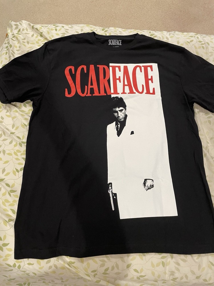 Scarface Movie Poster Graphic T-Shirt (Large)