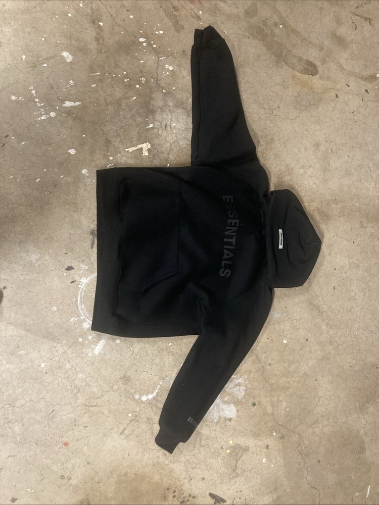 Fear of God Essentials Black Pullover Hoodie Sizes S-XXL