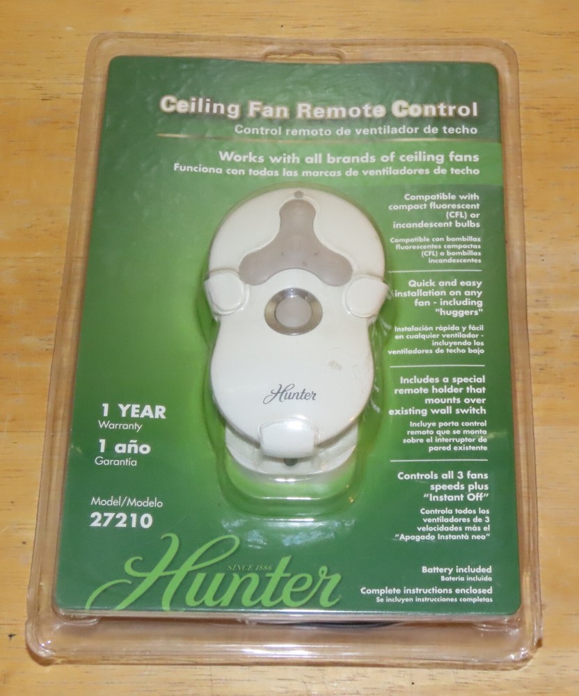 Hunter 27210 Ceiling Fan Remote Control