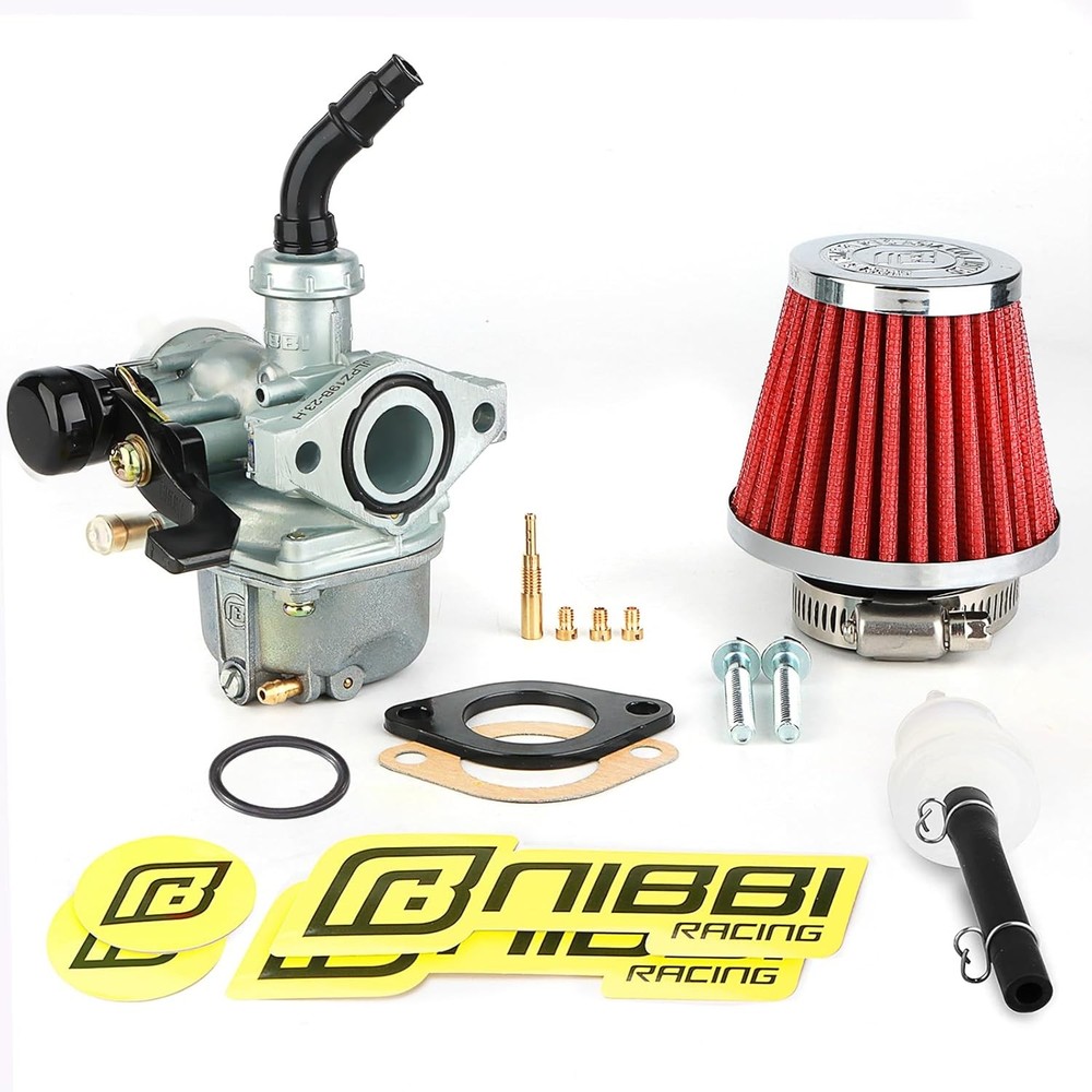 NIBBI PZ19 Carburetor Kit 19mm Carb for 50cc 70cc 90cc 110cc 125cc ATV Dirt...