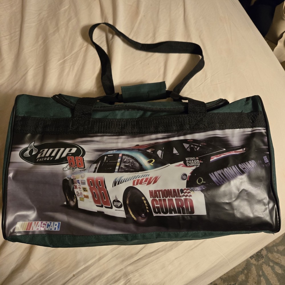 Dale Earnhardt Jr #88 Green Racing Duffel Bag Backpack for Sports & Outdoors  