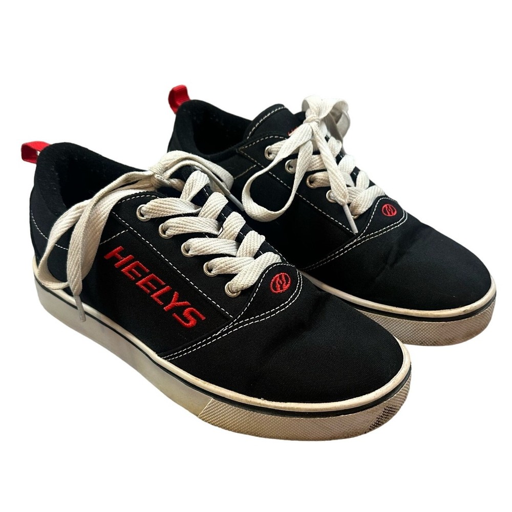 Heelys GR8 Pro 20 Black Red Wheeled Sneakers Shoes Roller Skate Size 6