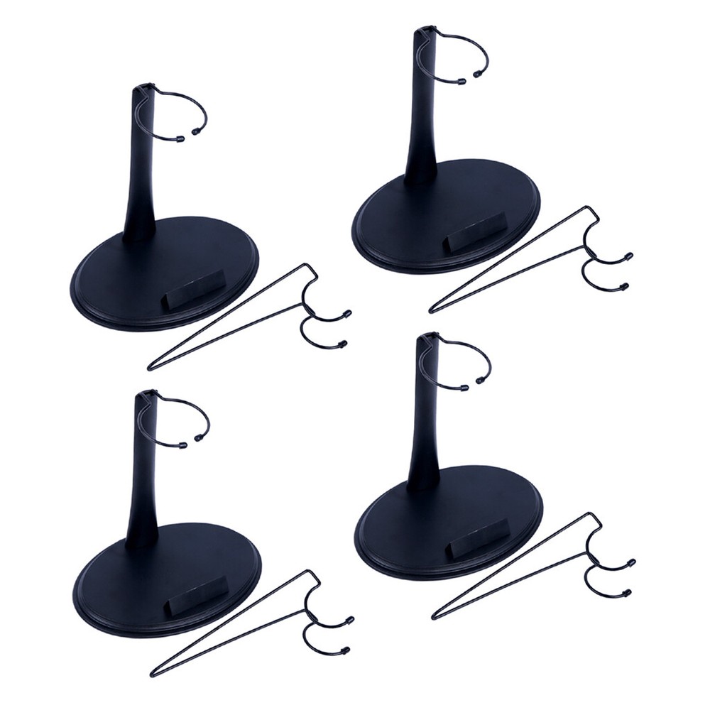 4pcs Action Figure Display Stand U Type Holder Fit for Hot Toys 1:6 Scale Decor