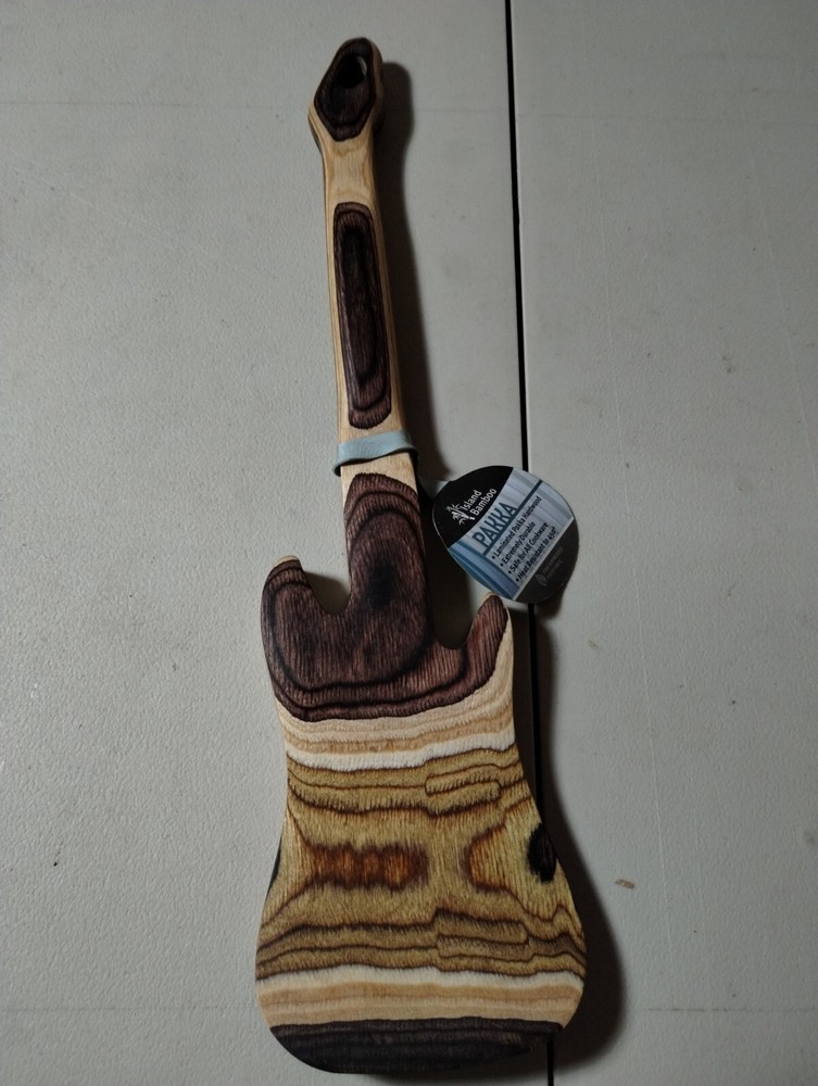 Pakka Wood Guitar Spatula Kitchen Utensil Island Bamboo Cooking