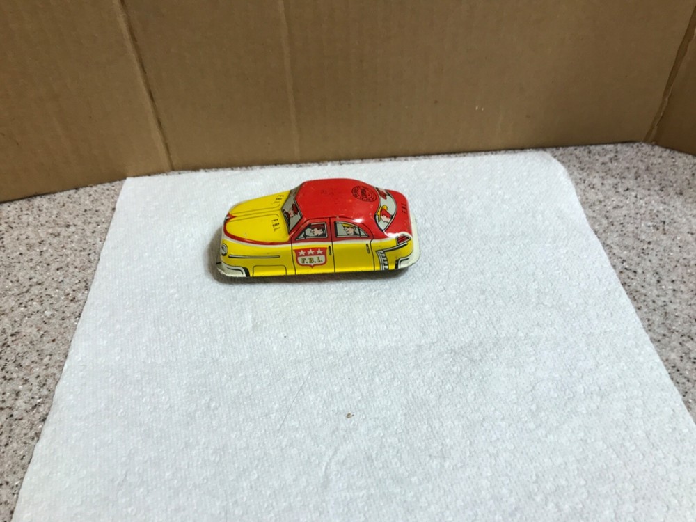 Lupor FBI #33 tin car 4 inch made in USA