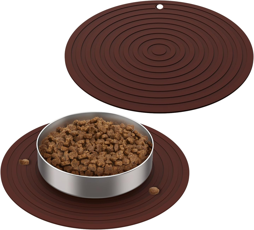 Anti-Slip Dog Bowl Mat for Food & Water – Waterproof Dog Feeding Mat Keeps Floor