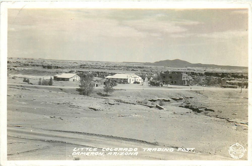 1940s Cameron Arizona Little Colorado Trading Post Frasher RPPC Postcard 25-6757