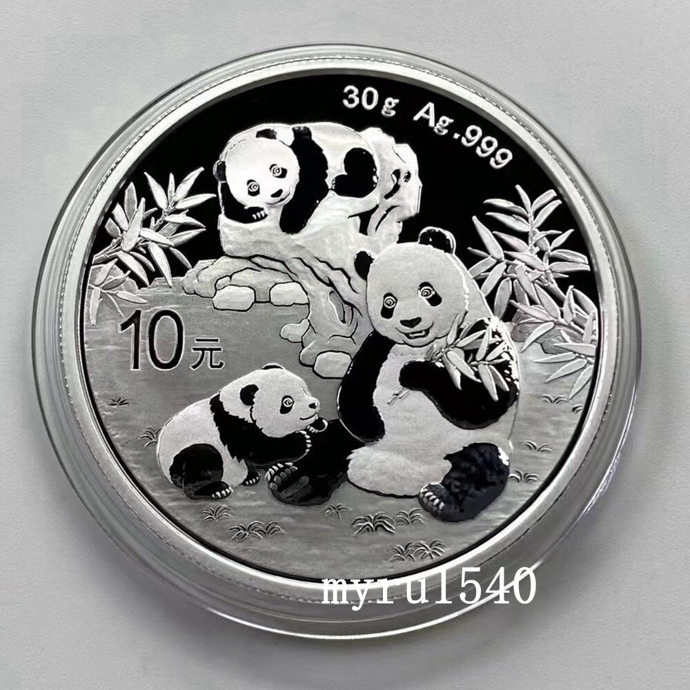 2025 China 10YUAN Panda Silver Coin 30g China Panda Silver Coin With COA No Box