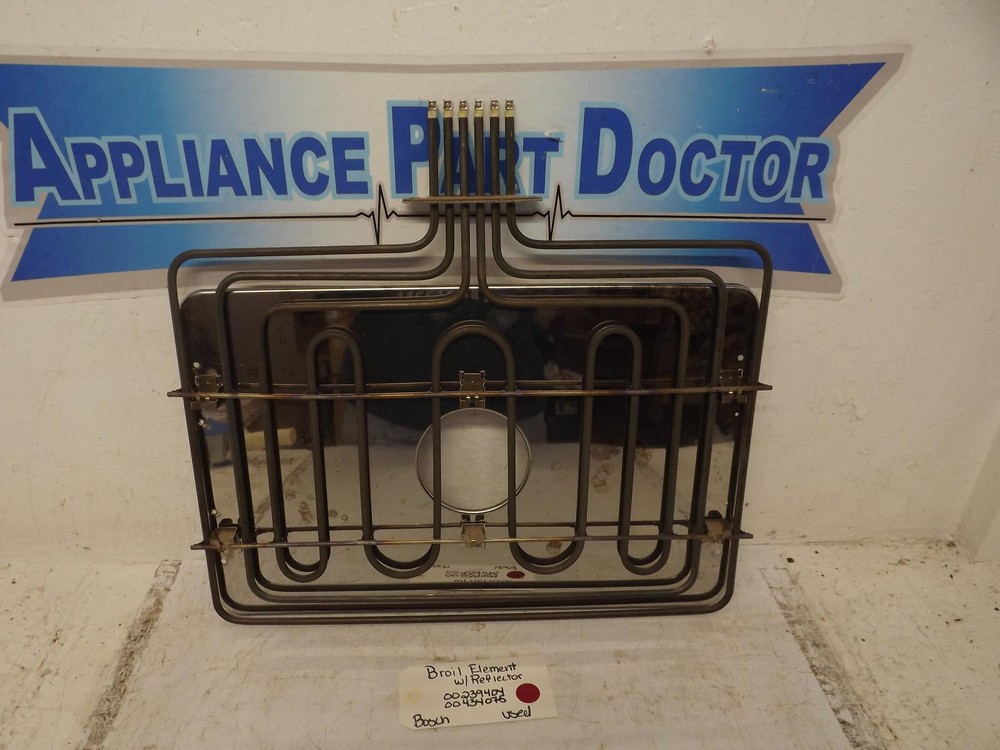 Bosch Double Oven 00239404 00434075 Broil Element w/Reflector Used