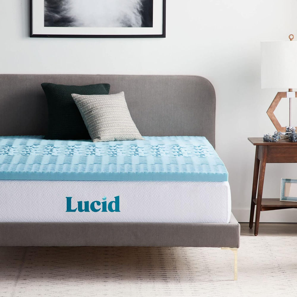 2 Inch Zoned Gel Memory Foam Mattress Topper, Queen