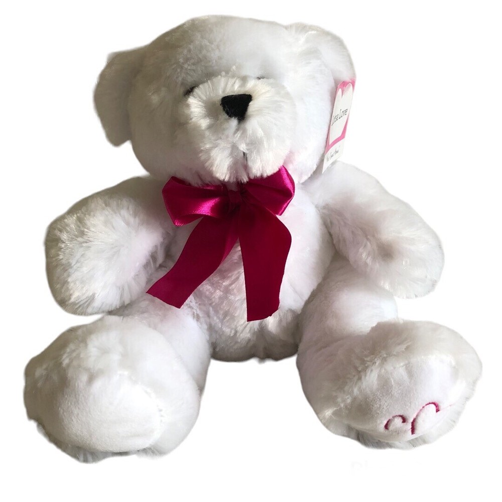 Anico Sweet Honee White Teddy Bear 8.5 Inch Plush Stuffed Animal Cuddly Toy