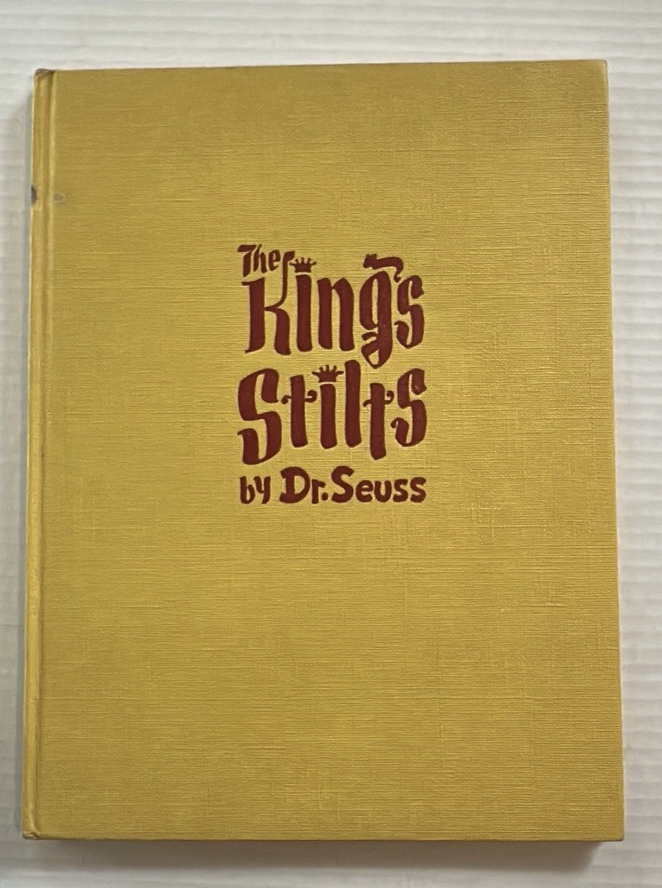 Dr Seuss The King of Stilts Book With Dust jacket 1939 1st Edition RARE 1ST