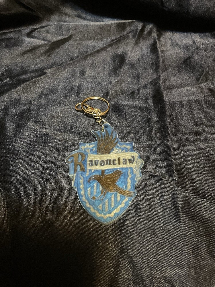 Handmade Resin Ravenclaw Crest Keychain - Harry Potter Inspired