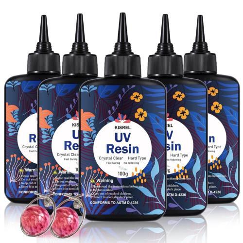 KISREL UV Resin 400g - Upgraded UV Resin Kit, Hard Type Crystal Clear
