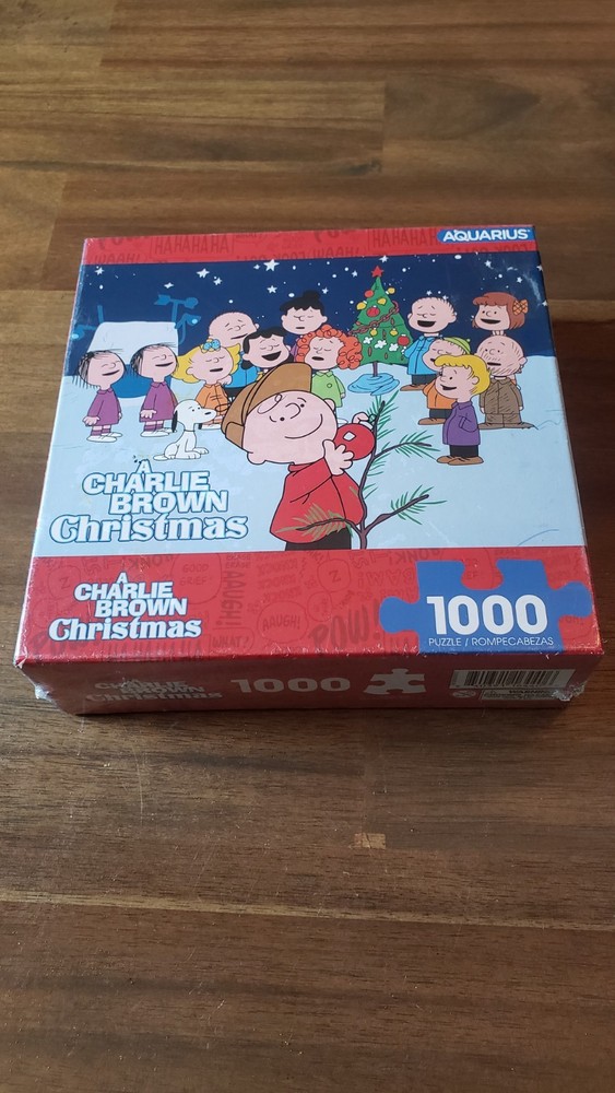 Charlie Brown Christmas 1000-Piece Puzzle Peanuts NEW Sealed Aquarius